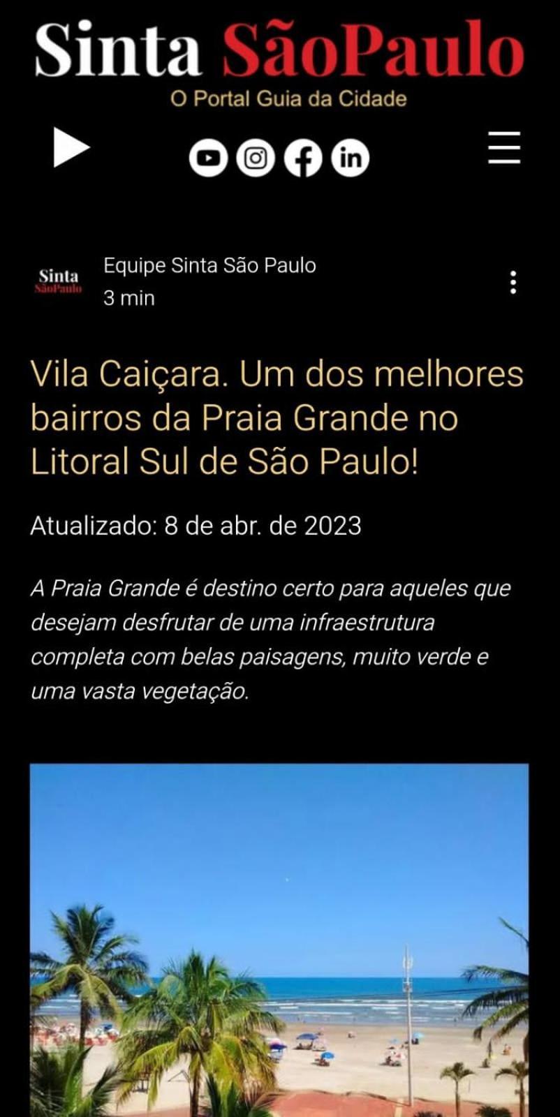 Ap Vila Caicara Praia Grande (Santos) Exterior foto